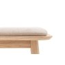 Gallery Direct Hatfield Natural Oak Upholstered Bench Gallery Direct Hatfield Natural Oak Upholstered Bench