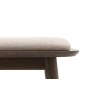 Gallery Direct Hatfield Smoked Oak Upholstered Bench Gallery Direct Hatfield Smoked Oak Upholstered Bench