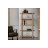 Gallery Direct Hatfield Natural Oak Tall Open Display Unit