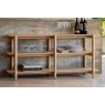 Gallery Direct Hatfield Natural Oak Wide Open Display Unit