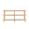 Gallery Direct Hatfield Natural Oak Wide Open Display Unit Gallery Direct Hatfield Natural Oak Wide Open Display Unit