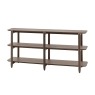 Gallery Direct Hatfield Smoked Oak Wide Open Display Unit Gallery Direct Hatfield Smoked Oak Wide Open Display Unit