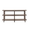 Gallery Direct Hatfield Smoked Oak Wide Open Display Unit Gallery Direct Hatfield Smoked Oak Wide Open Display Unit