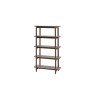 Gallery Direct Hatfield Smoked Oak Tall Open Display Unit Gallery Direct Hatfield Smoked Oak Tall Open Display Unit