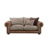 Atlantis Fabric & Leather Mix Standard Back 3.5 Seater Sofa