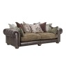 Atlantis Fabric & Leather Mix Pillow Back 3 Seater Sofa Atlantis Fabric & Leather Mix Pillow Back 3 Seater Sofa