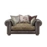 Atlantis Fabric & Leather Mix Pillow Back 1.5 Seater Sofa