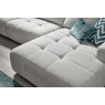 Opulent Fabric Modular Sofa with Chaise End