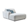 Opulent Fabric Modular Chaise End