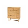 Gallery Direct Craft Natural Oak 5 Drawer Chest of Drawers Gallery Direct Craft Natural Oak 5 Drawer Chest of Drawers