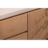 Arlo Natural Oak Wide Sideboard with Travertine Ceramic Top Arlo Natural Oak Wide Sideboard with Travertine Ceramic Top