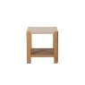 Arlo Natural Oak Side Table with Travertine Ceramic Top Arlo Natural Oak Side Table with Travertine Ceramic Top