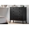 Gallery Direct Wycombe Black Oak 5 Drawer Chest of Drawers