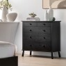 Gallery Direct Wycombe Black Oak 5 Drawer Chest of Drawers Gallery Direct Wycombe Black Oak 5 Drawer Chest of Drawers