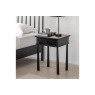 Gallery Direct Wycombe Black Oak 1 Drawer Bedside Table