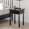 Gallery Direct Wycombe Black Oak 1 Drawer Bedside Table Gallery Direct Wycombe Black Oak 1 Drawer Bedside Table
