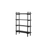 Gallery Direct Wycombe Black Oak Open Display Bookcase Gallery Direct Wycombe Black Oak Open Display Bookcase