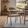 Gallery Direct Madrid Upholstered Dining Chair in Oak (Pair) Gallery Direct Madrid Upholstered Dining Chair in Oak (Pair)