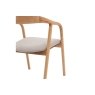 Gallery Direct Madrid Upholstered Dining Chair in Oak (Pair) Gallery Direct Madrid Upholstered Dining Chair in Oak (Pair)