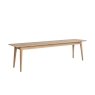 Gallery Direct Milano Oak Dining Bench Gallery Direct Milano Oak Dining Bench