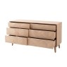 Gallery Direct Milano Oak 6 Drawer Chest of Drawers Gallery Direct Milano Oak 6 Drawer Chest of Drawers