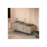 Gallery Direct Panelled Smoked Oak Media TV Unit Gallery Direct Panelled Smoked Oak Media TV Unit