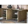 Gallery Direct Panelled Smoked Oak Large Sideboard Gallery Direct Panelled Smoked Oak Large Sideboard