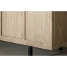 Gallery Direct Panelled Smoked Oak Large Sideboard Gallery Direct Panelled Smoked Oak Large Sideboard