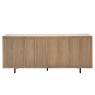 Gallery Direct Panelled Smoked Oak Large Sideboard Gallery Direct Panelled Smoked Oak Large Sideboard