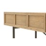 Gallery Direct Panelled Smoked Oak Console Table Gallery Direct Panelled Smoked Oak Console Table