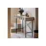 Gallery Direct Panelled Smoked Oak Console Table Gallery Direct Panelled Smoked Oak Console Table