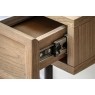 Gallery Direct Panelled Smoked Oak Console Table Gallery Direct Panelled Smoked Oak Console Table