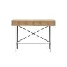Gallery Direct Panelled Smoked Oak Console Table Gallery Direct Panelled Smoked Oak Console Table