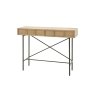 Gallery Direct Panelled Smoked Oak Console Table Gallery Direct Panelled Smoked Oak Console Table