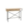 Gallery Direct Panelled Smoked Oak Console Table Gallery Direct Panelled Smoked Oak Console Table