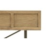 Gallery Direct Panelled Smoked Oak Console Table Gallery Direct Panelled Smoked Oak Console Table