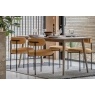 Gallery Direct Panelled Smoked Oak Dining Table Gallery Direct Panelled Smoked Oak Dining Table