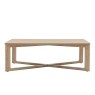 Gallery Direct Panelled Smoked Oak Coffee Table Gallery Direct Panelled Smoked Oak Coffee Table