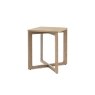 Gallery Direct Panelled Smoked Oak Side Table Gallery Direct Panelled Smoked Oak Side Table