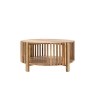 Gallery Direct Voss Mango Wood Slatted Coffee Table Gallery Direct Voss Mango Wood Slatted Coffee Table