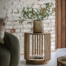 Gallery Direct Voss Mango Wood Slatted Side Table Gallery Direct Voss Mango Wood Slatted Side Table