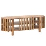 Gallery Direct Voss Mango Wood Slatted Media TV Unit Gallery Direct Voss Mango Wood Slatted Media TV Unit