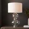 Gallery Direct Kelda Shaped Table Lamp Satin Brass Vintage White Gallery Direct Kelda Shaped Table Lamp Satin Brass Vintage White