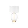 Gallery Direct Kelda Oval Table Lamp Satin Brass Vintage White Gallery Direct Kelda Oval Table Lamp Satin Brass Vintage White