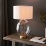 Gallery Direct Kelda Oval Table Lamp Satin Brass Vintage White Gallery Direct Kelda Oval Table Lamp Satin Brass Vintage White