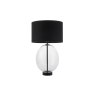 Gallery Direct Kelda Oval Table Lamp Clear Glass Black Gallery Direct Kelda Oval Table Lamp Clear Glass Black