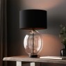 Gallery Direct Kelda Oval Table Lamp Clear Glass Black Gallery Direct Kelda Oval Table Lamp Clear Glass Black