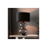 Gallery Direct Kelda Shaped Table Lamp Clear Glass Black