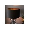 Gallery Direct Kelda Shaped Table Lamp Clear Glass Black