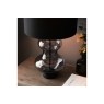 Gallery Direct Kelda Shaped Table Lamp Clear Glass Black Gallery Direct Kelda Shaped Table Lamp Clear Glass Black